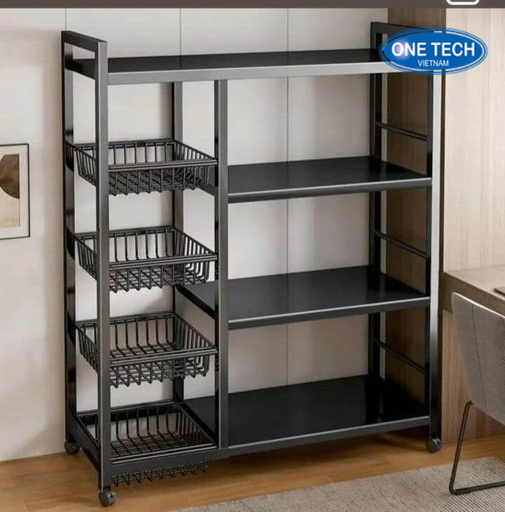 Kệ để đồ gia dụng kết hợp giỏ mì