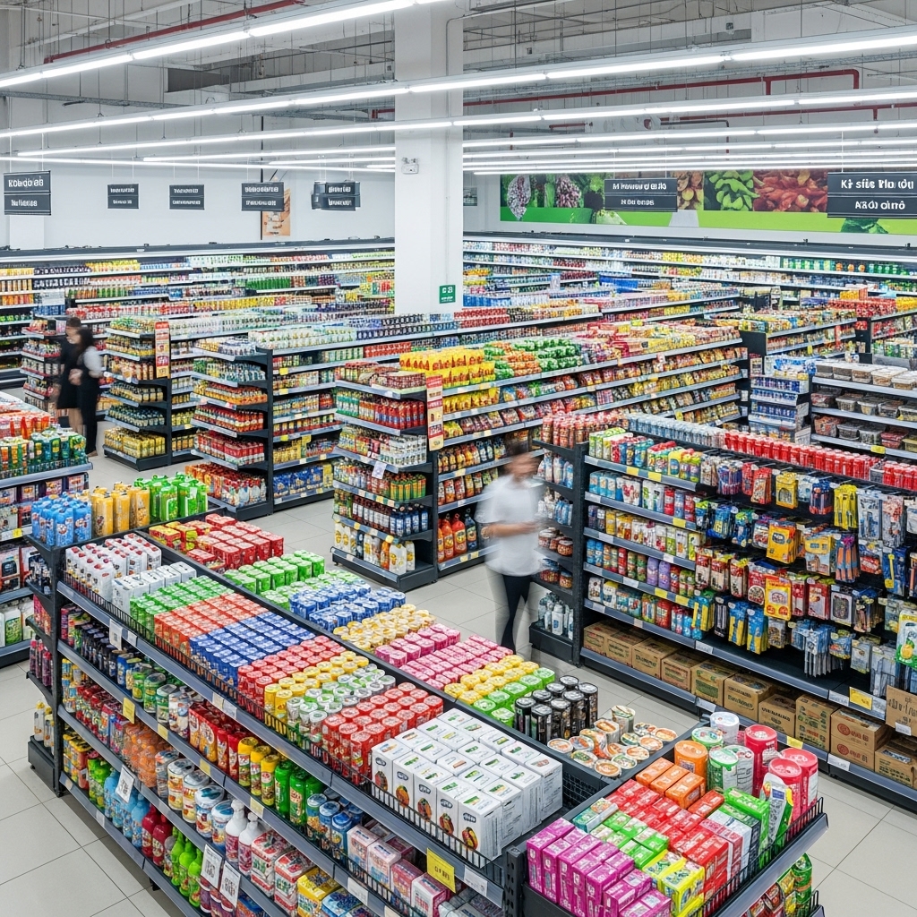2. Phân loại và đặc điểm các mẫu kệ siêu thị phù hợp tại An Giang