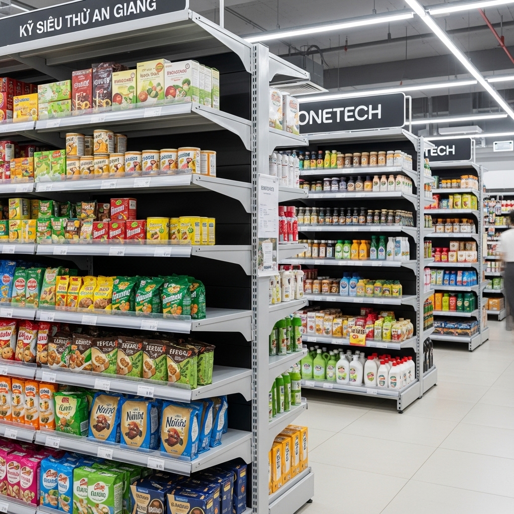 3. Lựa chọn OneTech – Đơn vị cung cấp và lắp đặt kệ siêu thị hàng đầu tại An Giang