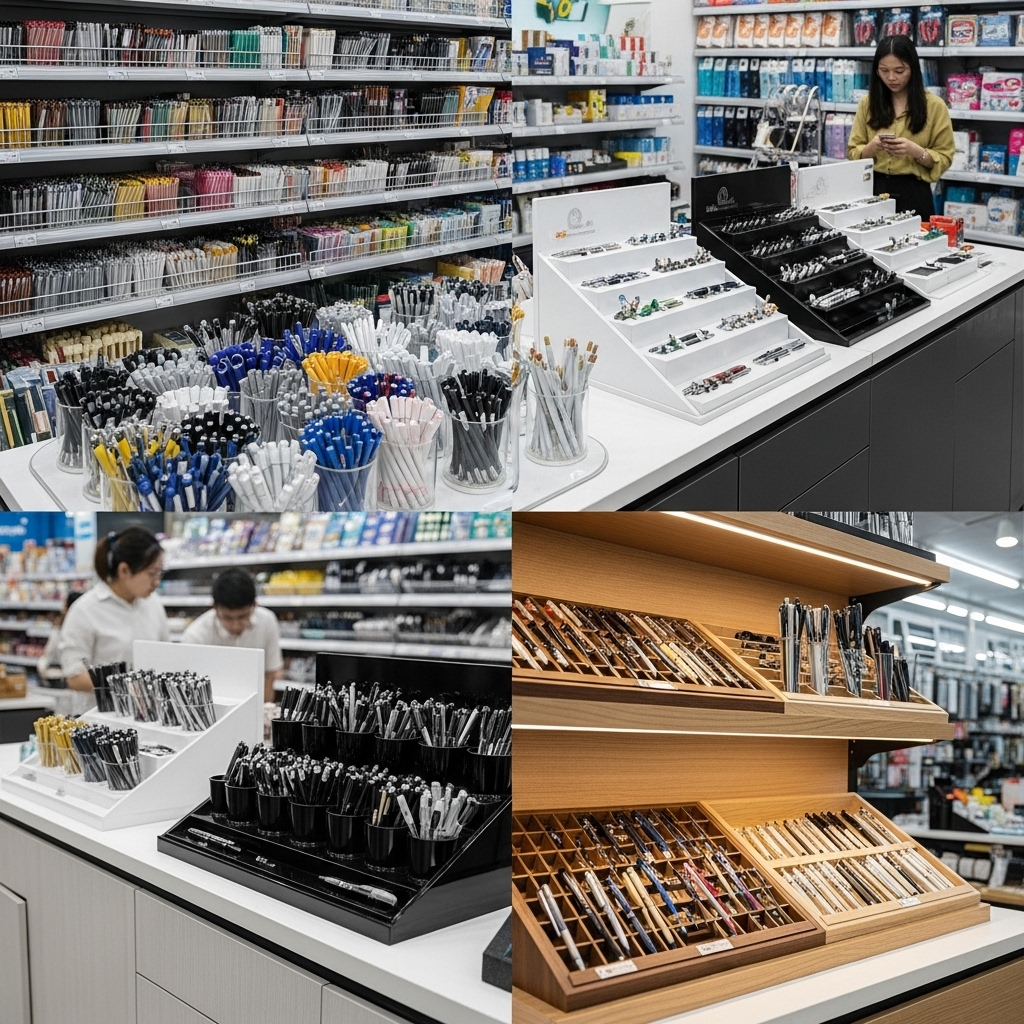 So sánh tiện ích và giá cả giữa các loại kệ trưng bày bút trên thị trường An Giang So sánh tiện ích và giá cả giữa các loại kệ trưng bày bút trên thị trường An Giang