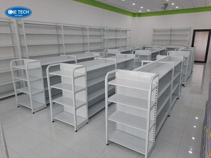 Kệ siêu thị tôn đục lỗ An Giang