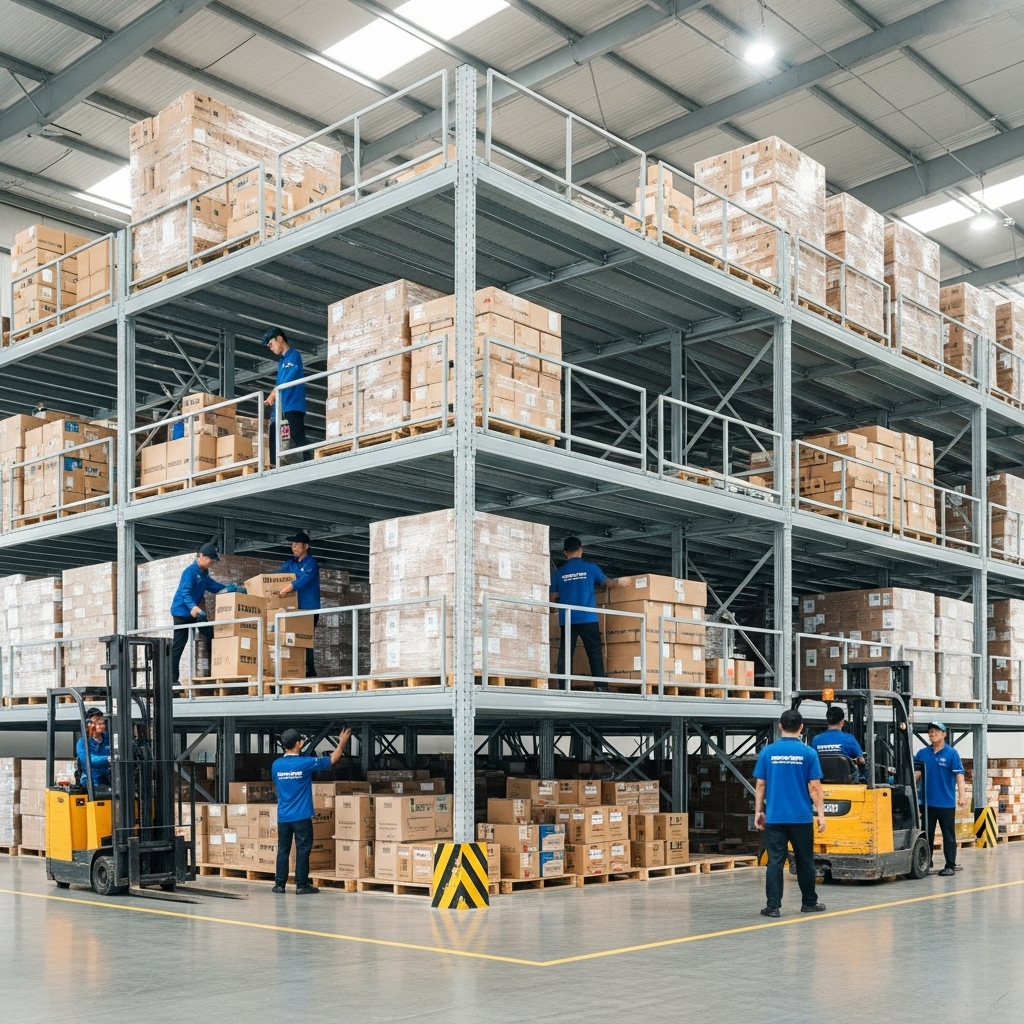 Case study dự án Kệ sàn Mezzanine tiêu biểu tại An Giang