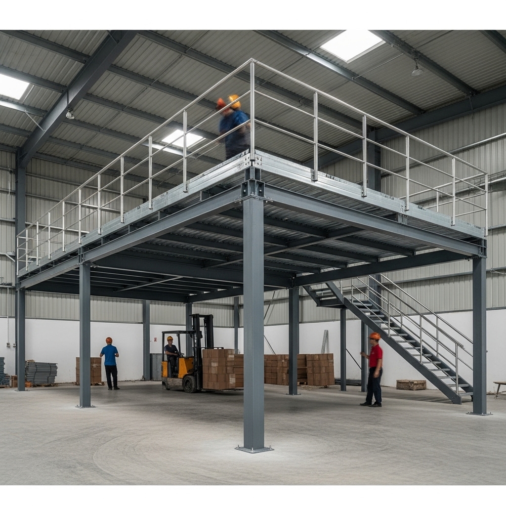 Đặc điểm kỹ thuật và cấu tạo của Kệ sàn Mezzanine An Giang