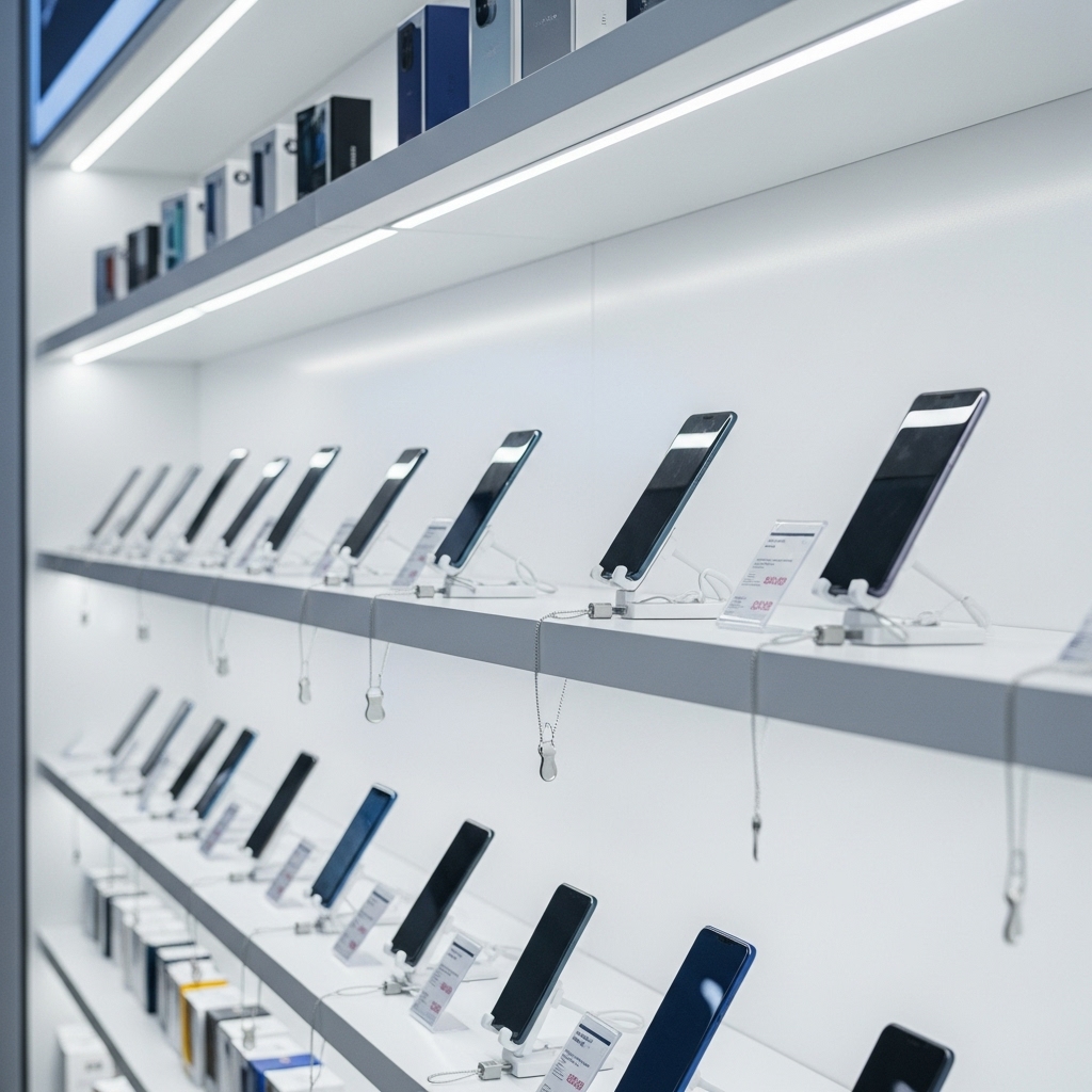 One Tech thi công kệ trưng bày điện thoại chuyên nghiệp tại An Giang Dịch vụ thiết kế và lắp đặt kệ trưng bày điện thoại One Tech