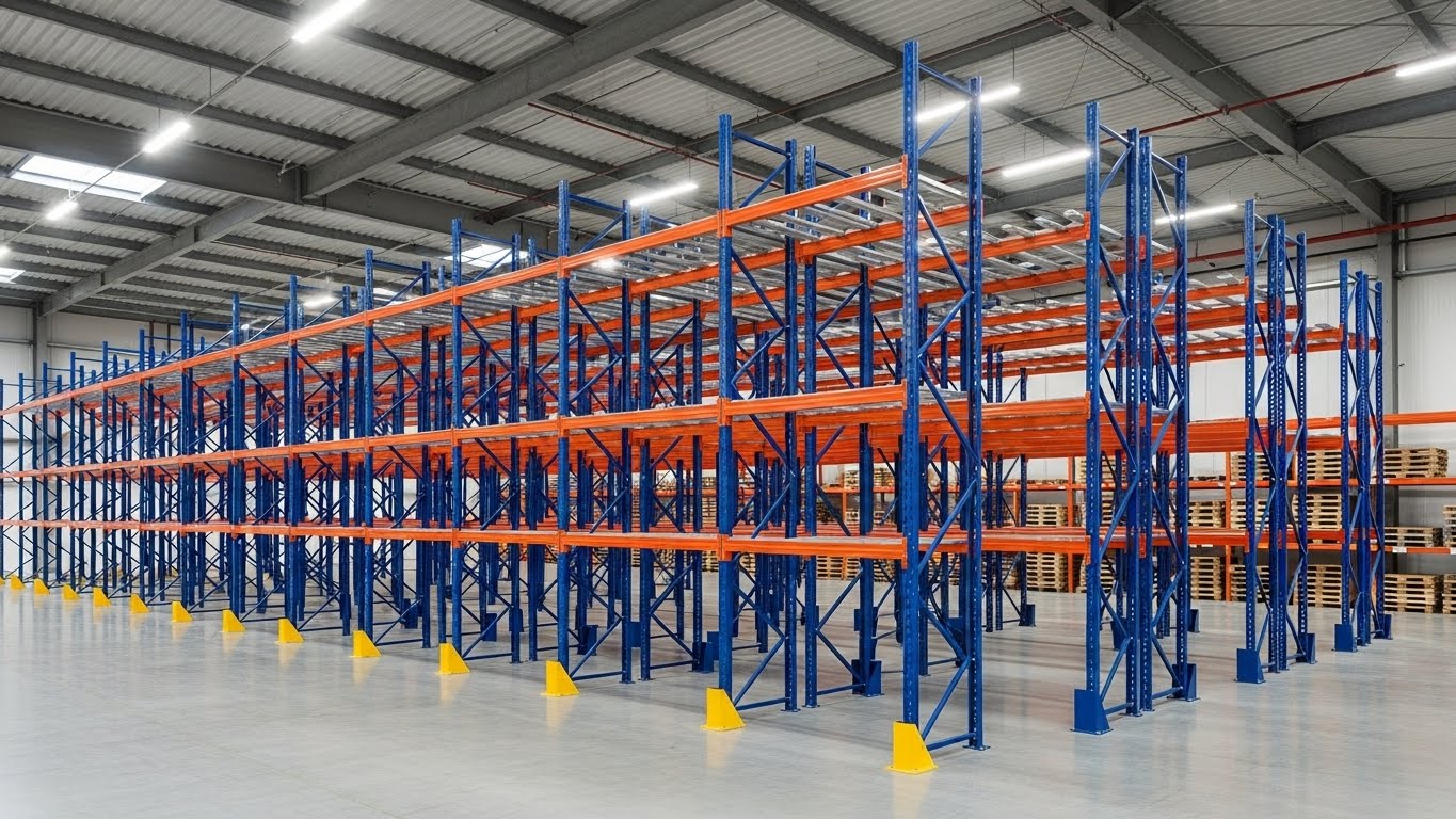 Kệ pallet Drive In cho kho lạnh và kho may mặc