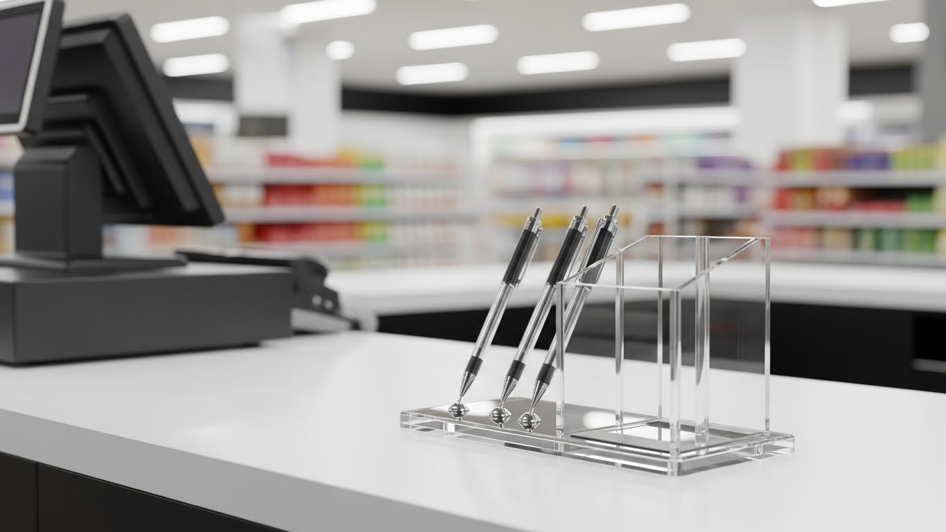 Kệ để bút để bàn nhỏ gọn cho quầy thu ngân