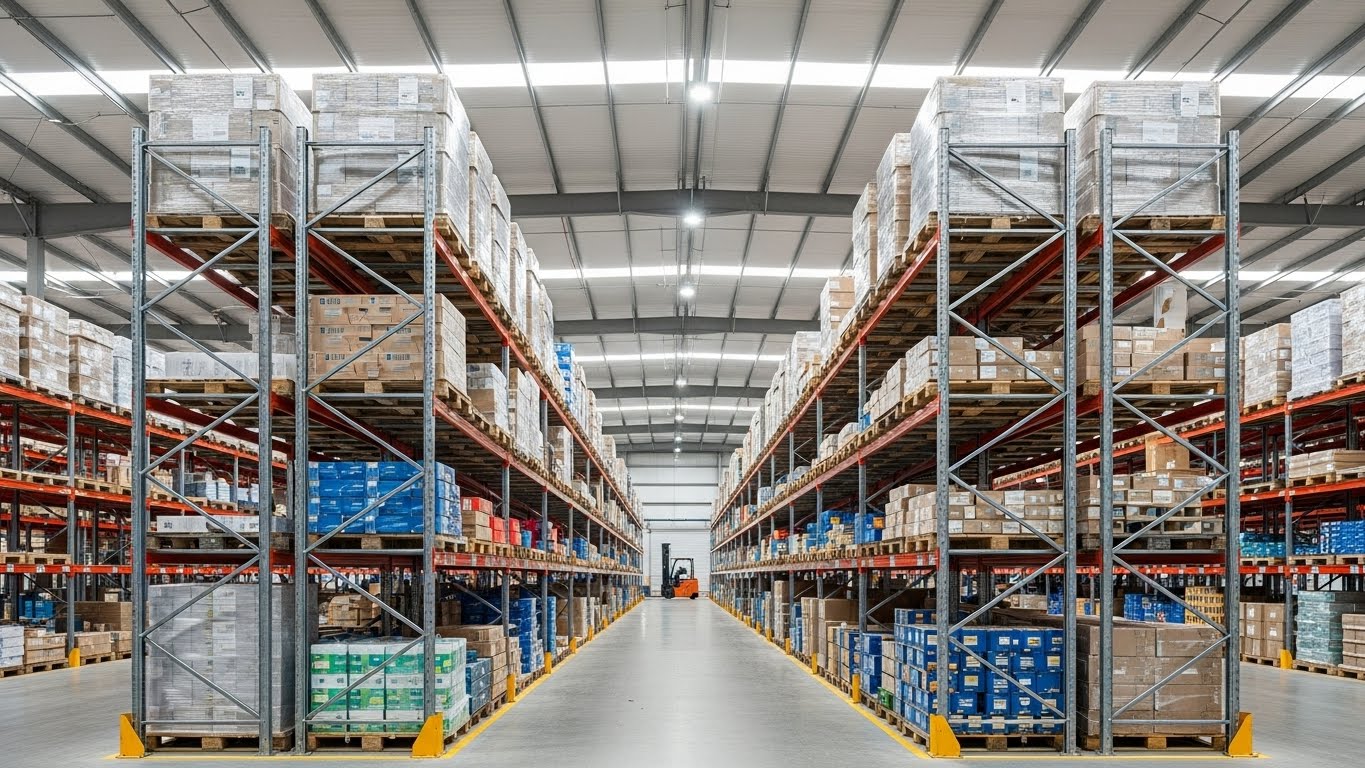 Kệ Double Deep hai dãy liền kề tối ưu diện tích