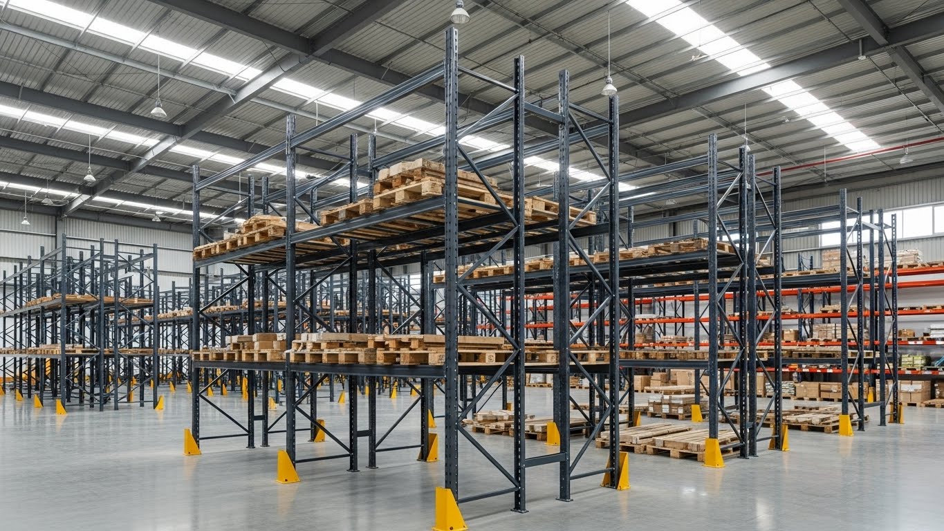 Kệ pallet Selective lắp đặt tại kho hàng An Giang