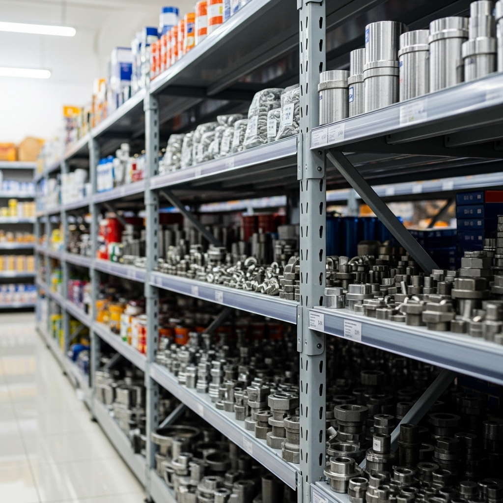 Kệ sắt V lỗ đa năng chứa hàng kim khí