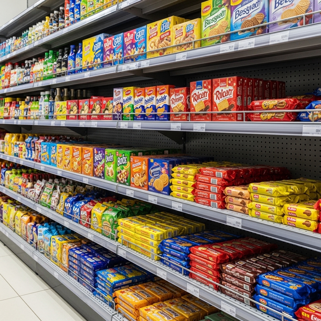 Kệ tôn đục lỗ sang trọng trưng bày bánh kẹo cao cấp