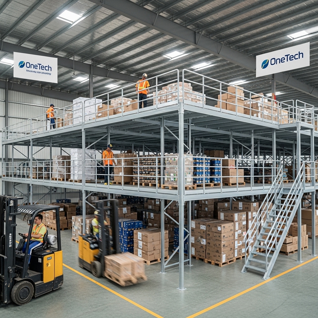 Lựa chọn nhà cung cấp Kệ sàn Mezzanine uy tín tại An Giang – Vì sao chọn OneTech?
