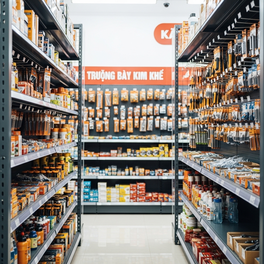 Không gian cửa hàng kim khí chuyên nghiệp tại An Giang