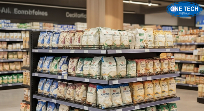 5 tiêu chí chọn kệ trưng bày gạo đúng nhu cầu Checklist 5 tiêu chí chọn kệ trưng bày gạo