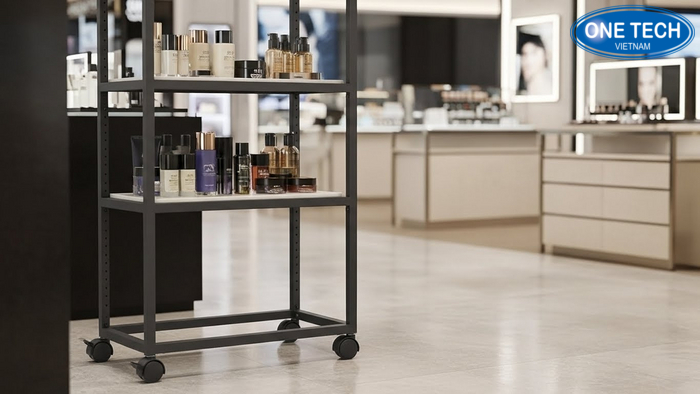 Ke di dong banh xe co khoa va khung chac chan