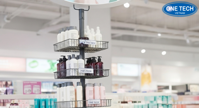 Kệ treo dầu gội dây đa tầng giúp treo được nhiều loại sản phẩm