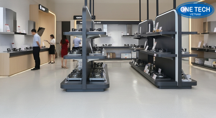 Phân loại kệ trưng bày thiết bị bếp cho bếp gas Các nhóm kệ trưng bày thiết bị bếp phổ biến cho bếp gas