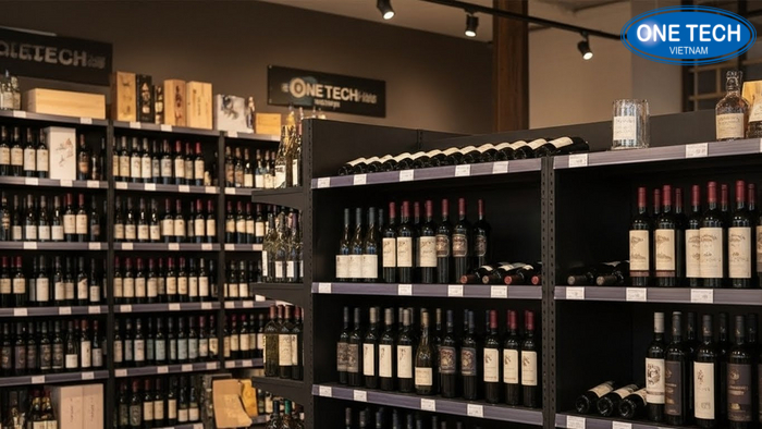 Bố trí kệ trưng bày rượu theo tầm mắt Sơ đồ bố trí rượu theo tầm nhìn eye level trên kệ để tăng khả năng bán