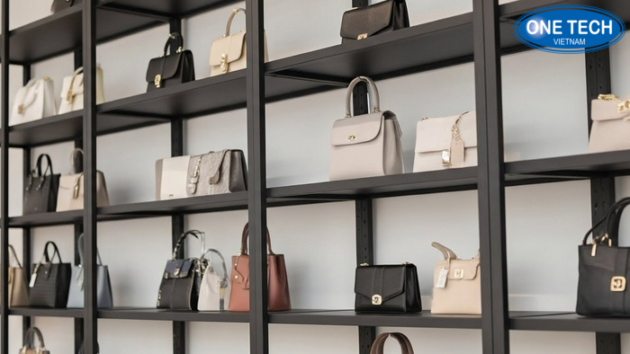 Bang thong so ke trung bay tui xach Template bảng thông số kệ trưng bày túi xách gồm kích thước số tầng màu tùy chọn