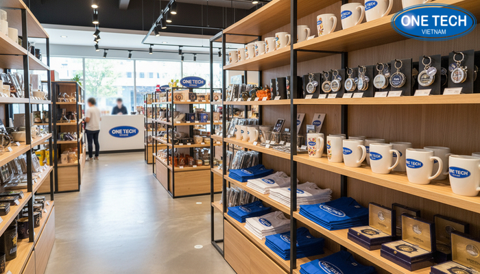 Cách bố trí kệ trưng bày đồ lưu niệm Bố trí kệ trưng bày đồ lưu niệm khoa học giúp khách dễ chọn