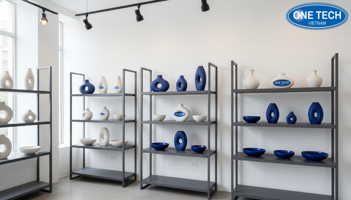 Hướng dẫn bài trí kệ trưng bày gốm sứ Bộ ảnh minh họa các bước bài trí kệ trưng bày gốm sứ đúng cách