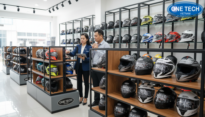 Đội ngũ tư vấn kệ để mũ bảo hiểm tại An Giang