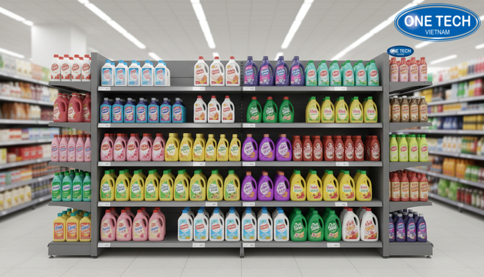 Kệ tôn liền chịu lực nước giặt Kệ tôn liền chịu lực cho can nước giặt