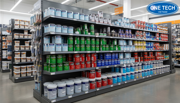 Quy trình vệ sinh và bảo dưỡng kệ sắt trưng bày sơn nước chống gỉ