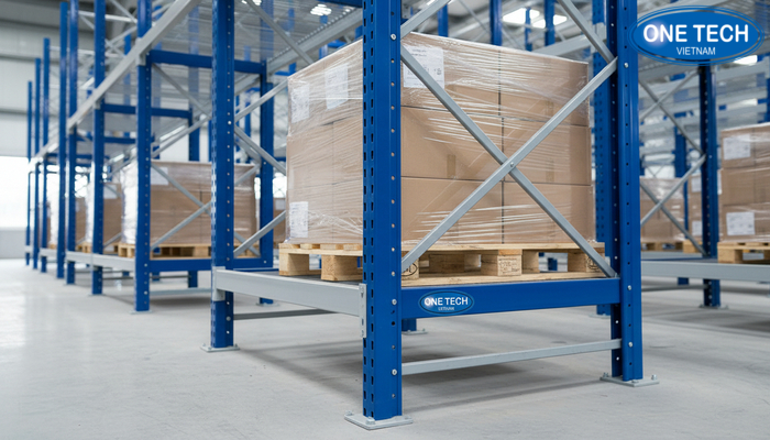 Kích thước kệ selective theo pallet Bản vẽ kích thước kệ selective theo pallet phổ biến