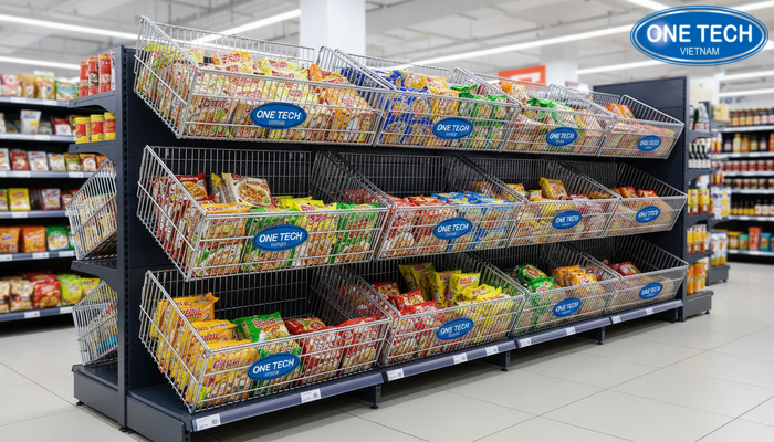 Rổ lưới thép thoáng khí giúp quan sát và chống ẩm