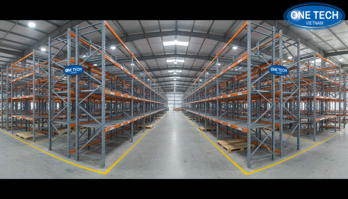 Dự án lắp đặt kệ Push Back thực tế tại kho hàng khu vực An Giang