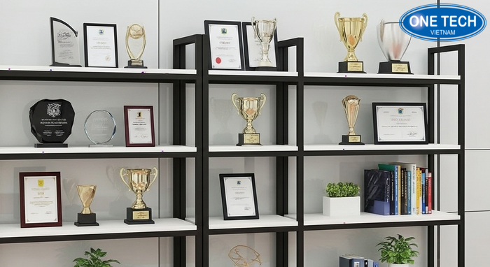 Tủ kệ trưng bày bằng khen bền đẹp Mẫu tủ kệ trưng bày bằng khen bền đẹp phù hợp văn phòng