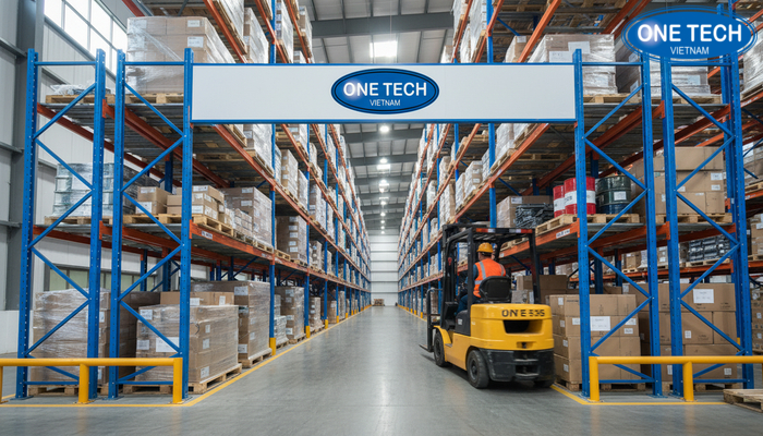 Video minh họa quy trình xe nâng xuất nhập pallet trong kệ drive in