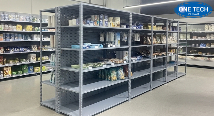 Xu hướng kệ trưng bày hàng tạp hóa Mẫu kệ đa năng tối ưu diện tích cho cửa hàng tạp hóa