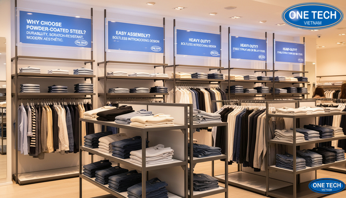 FAQ kệ trưng bày shop quần áo Câu hỏi thường gặp về kệ trưng bày shop quần áo