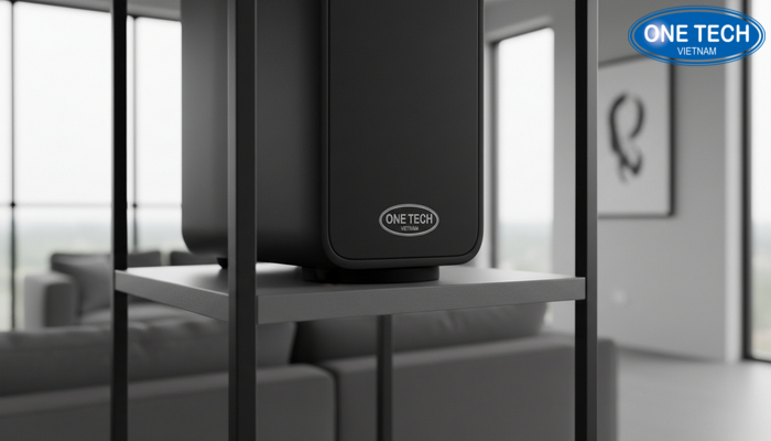 Minh hoa giai phap giam rung chan khi dat loa tren ke