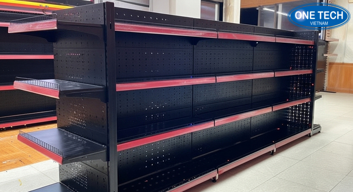 Ke trung bay loa khung sat son tinh dien phong cach hien dai