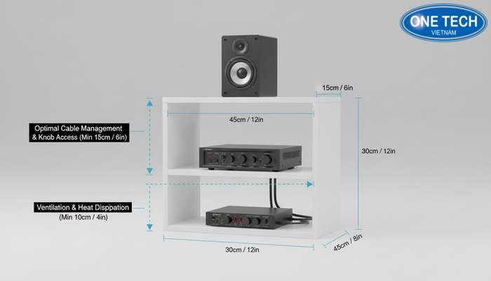 So do goi y kich thuoc ke trung bay loa va khoang cach tang